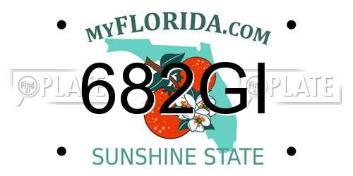 682GI Florida License Plate