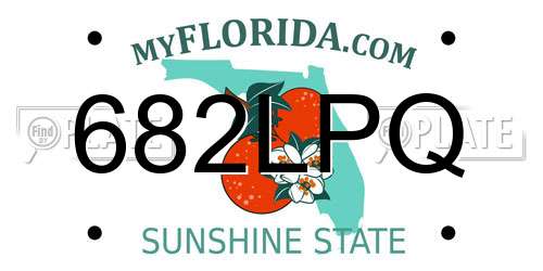 682LPQ Florida License Plate