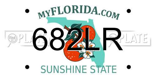 682LR Florida License Plate