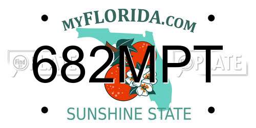 682MPT Florida License Plate