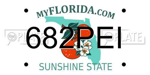 682PEI Florida License Plate