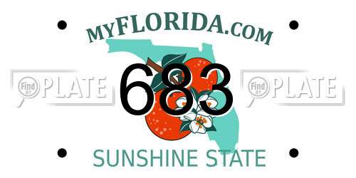 683 Florida License Plate