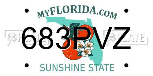 683PVZ Florida License Plate