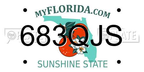 683QJS Florida License Plate