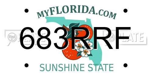 683RRF Florida License Plate