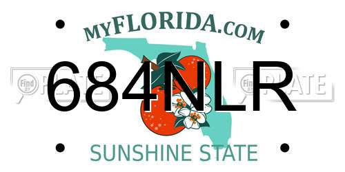 684NLR Florida License Plate