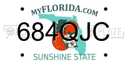 684QJC Florida License Plate