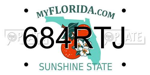 684RTJ Florida License Plate
