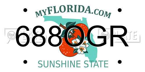 688OGR Florida License Plate