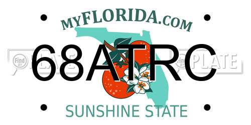 68ATRC Florida License Plate