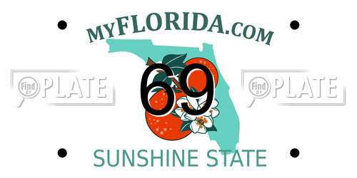 69 Florida License Plate