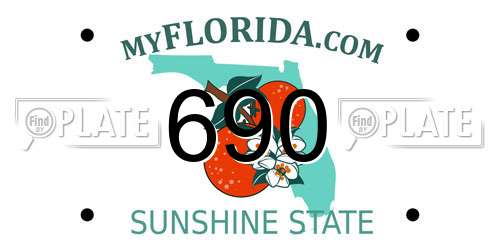 690 Florida License Plate
