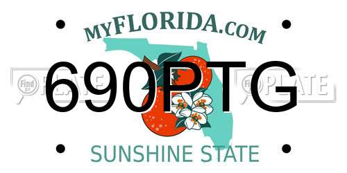 690PTG Florida License Plate