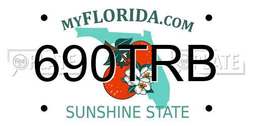 690TRB Florida License Plate