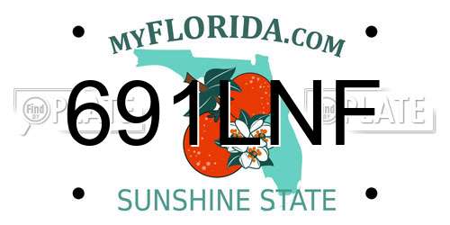 691LNF Florida License Plate