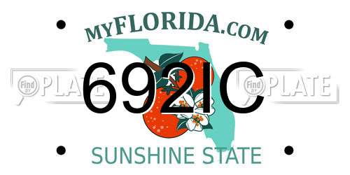 692IC Florida License Plate