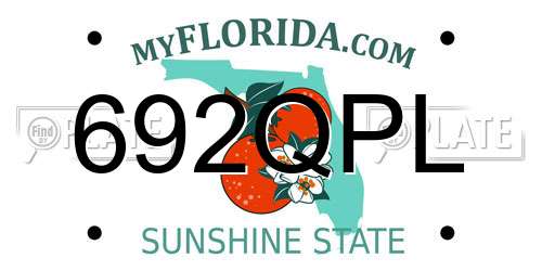 692QPL Florida License Plate