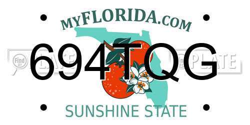 694TQG Florida License Plate