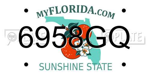 6958GQ Florida License Plate