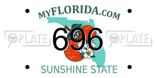 696 Florida License Plate