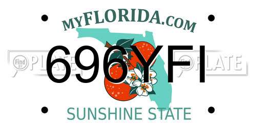 696YFI Florida License Plate