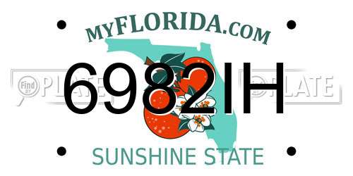 6982IH Florida License Plate