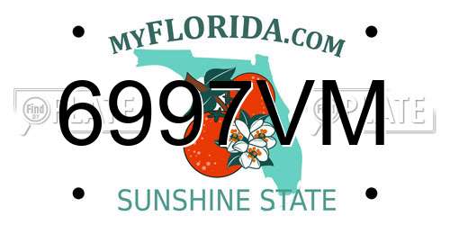 6997VM Florida License Plate