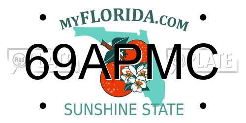 69APMC Florida License Plate