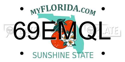 69EMQL Florida License Plate