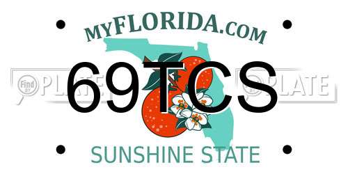 69TCS Florida License Plate