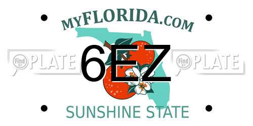 6EZ Florida License Plate