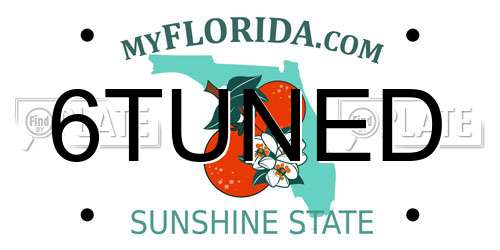 6TUNED Florida License Plate