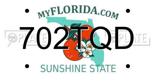702TQD Florida License Plate