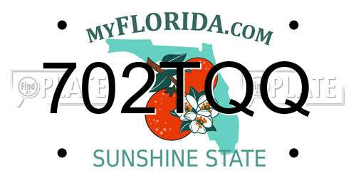 702TQQ Florida License Plate