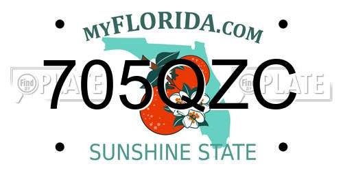 705QZC Florida License Plate