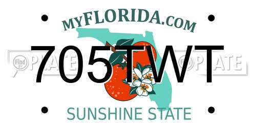 705TWT Florida License Plate