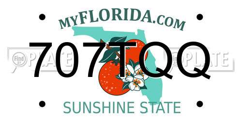 707TQQ Florida License Plate