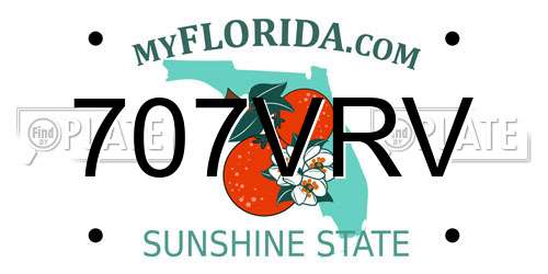 707VRV Florida License Plate
