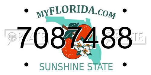 7087488 Florida License Plate