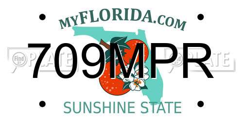 709MPR Florida License Plate