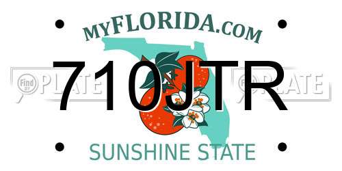 710JTR Florida License Plate