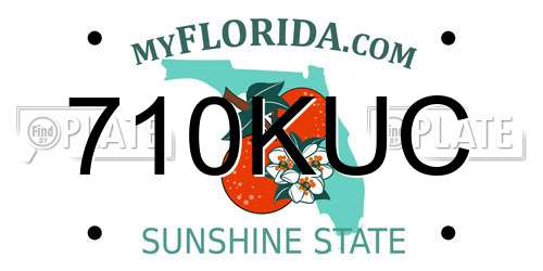 710KUC Florida License Plate