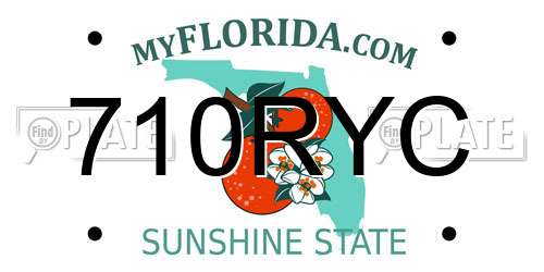 710RYC Florida License Plate