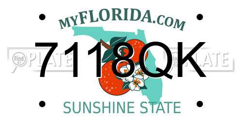 7118QK Florida License Plate