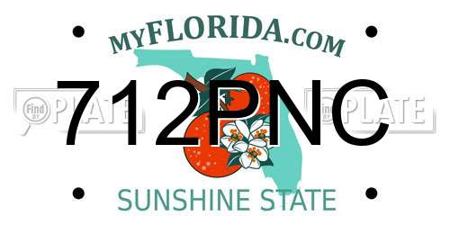 712PNC Florida License Plate