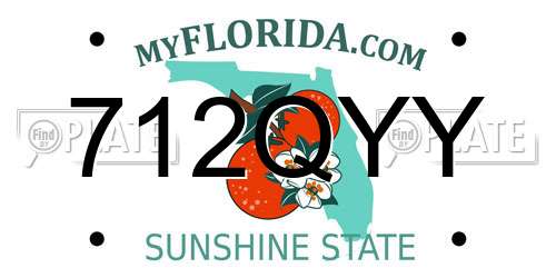 712QYY Florida License Plate