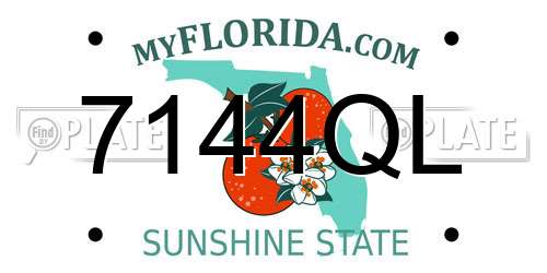 7144QL Florida License Plate