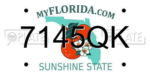 7145QK Florida License Plate