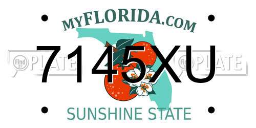 7145XU Florida License Plate