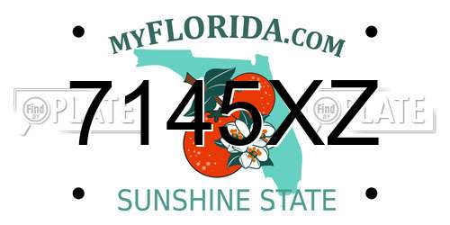 7145XZ Florida License Plate